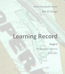 Stage 2 Learning Record