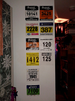 Race number wall