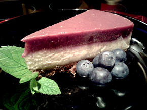 Bluebarb Notcheesecake