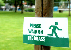 Please Walk on the Grass